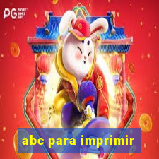 abc para imprimir